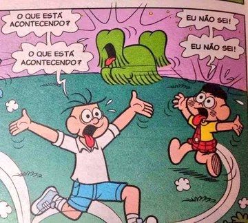 Imagem quadrinho turma da Mônica 