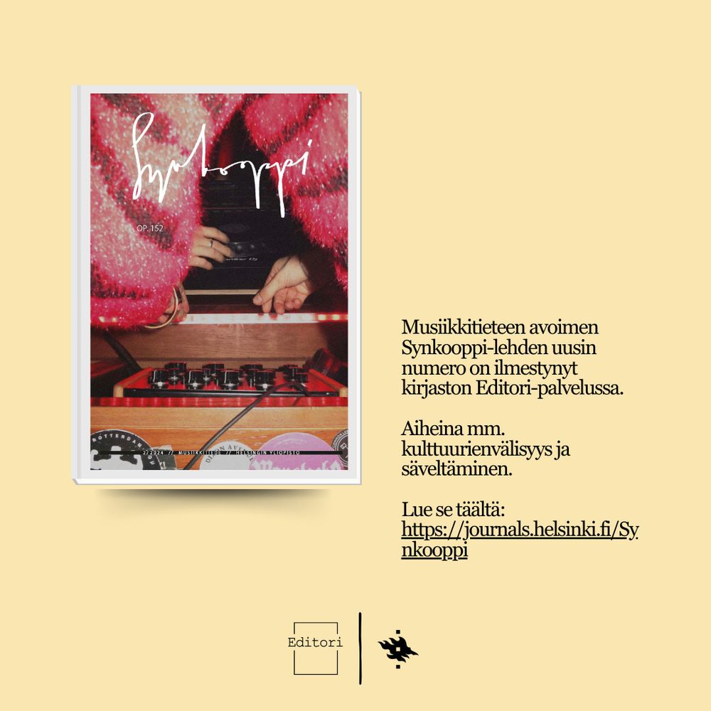 Avoimen Synkooppi-lehden uusimman numeron mainos. 