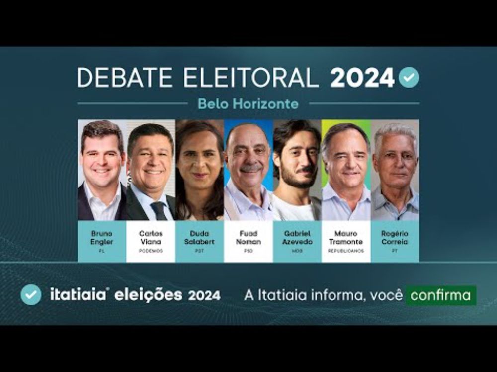 ELEIÇÕES MUNICIPAIS: ACOMPANHE O DEBATE DOS CANDIDATOS DE BELO HORIZONTE