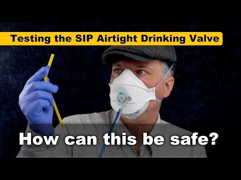 Is it safe to stick a hole in your mask so you can take a drink? Testing the SIP drinking valve