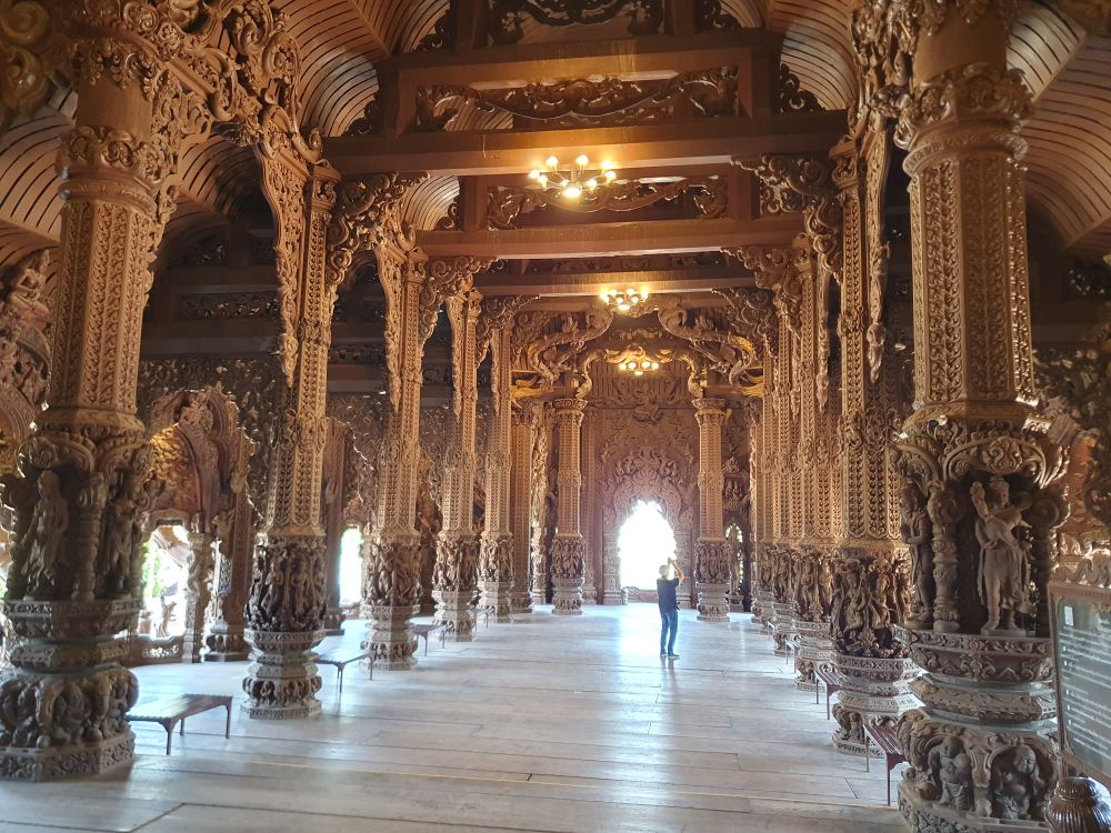 Hallway within the sanctuary of truth 