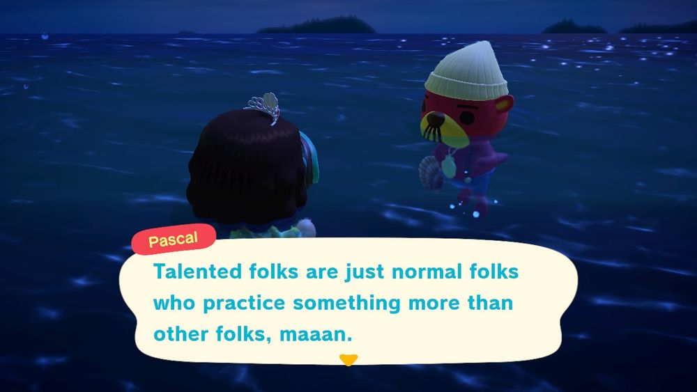 Talented folks are just normal folks who practice something more than other folks, maaan.