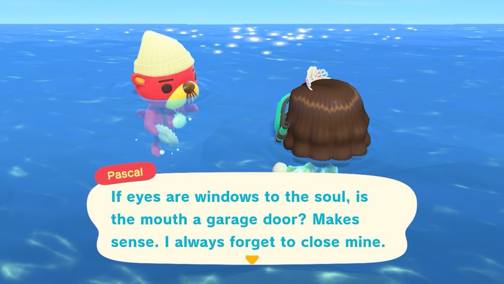If eyes are windows to the soul, is the mouth a garage door?  Makes sense.  I always forget to close mine.