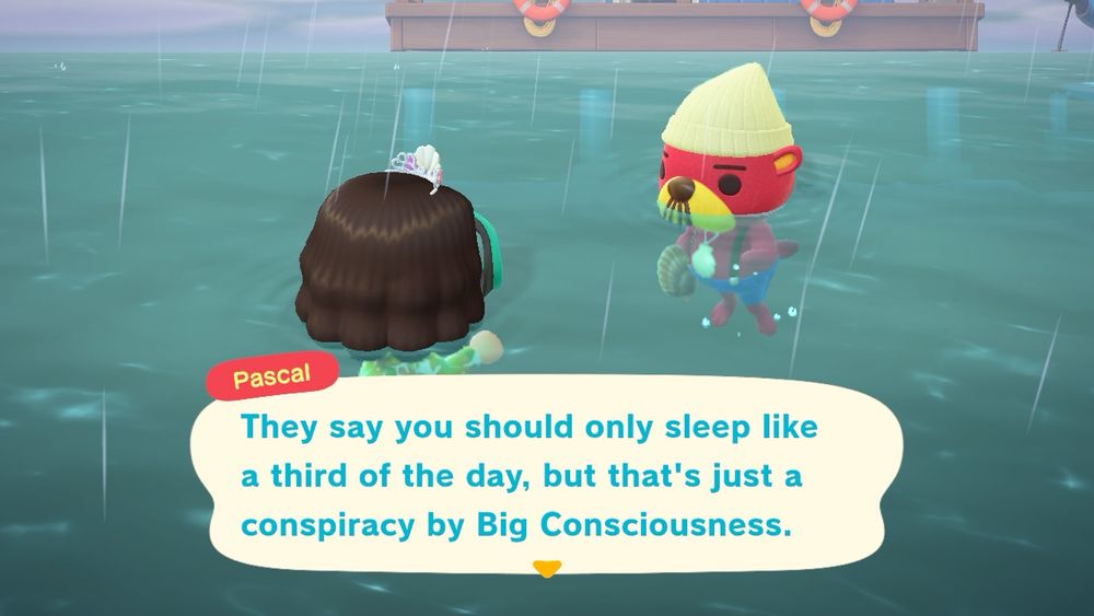 They say you should only sleep like a third of the day, but that’s just a conspiracy by Big Consciousness.