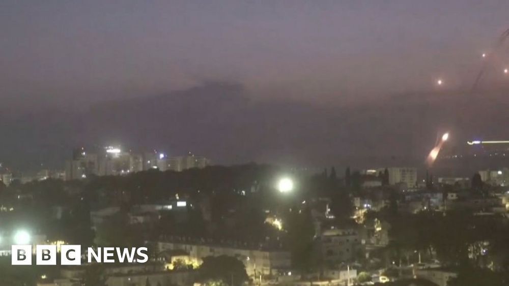 Explosions over Israel as rockets fired from across Lebanon border