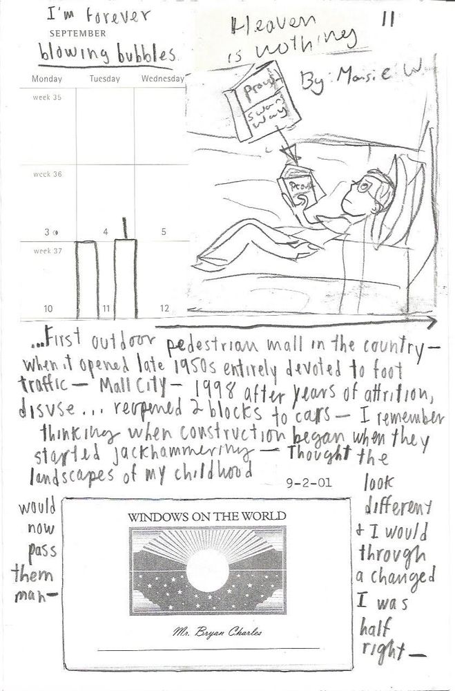 Page from a zine called THE CRACK-UP
