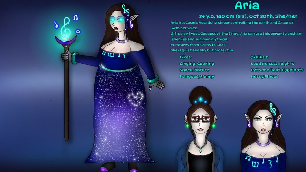 Aria's True and Human form 
