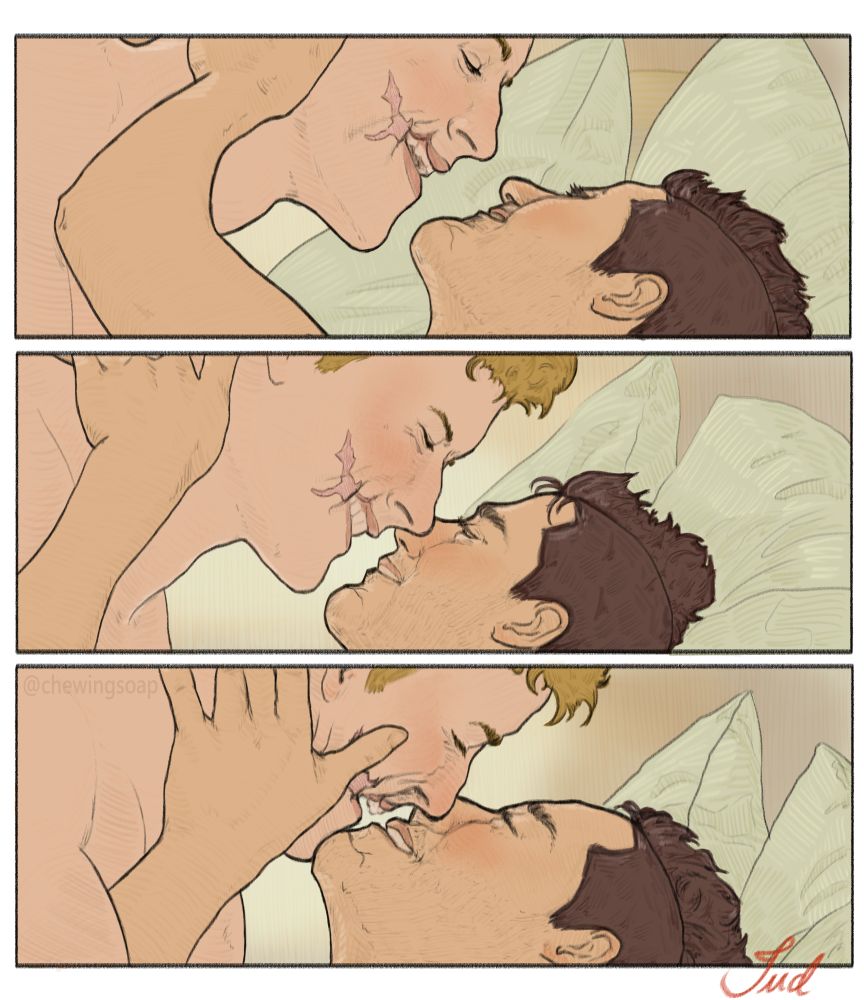 That Bridgerton scene with Anthony and Kate being very happy and very sweet together but make it Ghoap only I didn't finish it because the colouring part was giving me a headache and I've been struggling for days so here it is, in all its unfinished glory. I'm trying really really hard to no hate it because shitty art is better than no art right? 