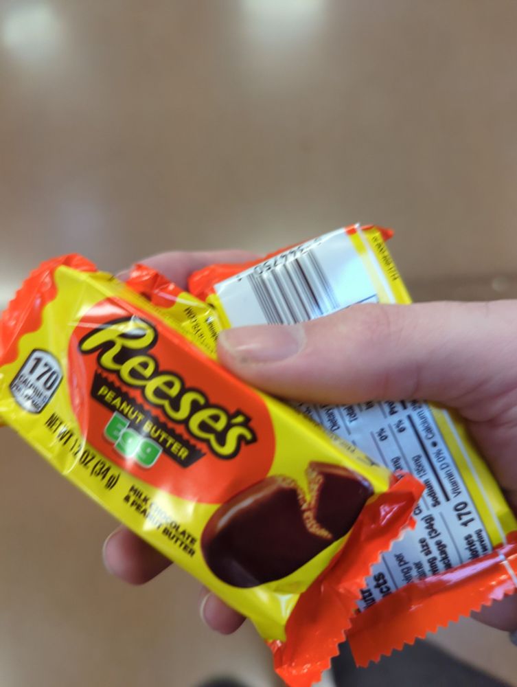 A handful of reese's eggs that I'm gonna buy anyway dammit