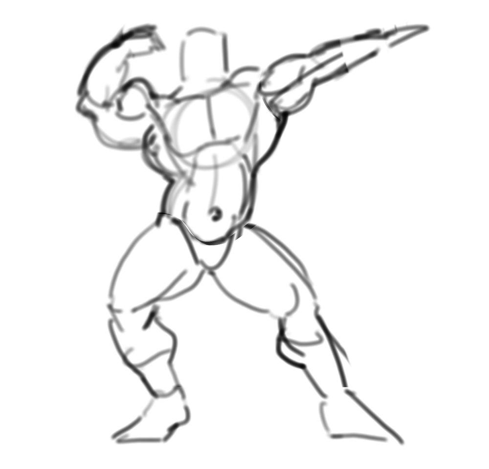 Rough draft phase, much more gestural