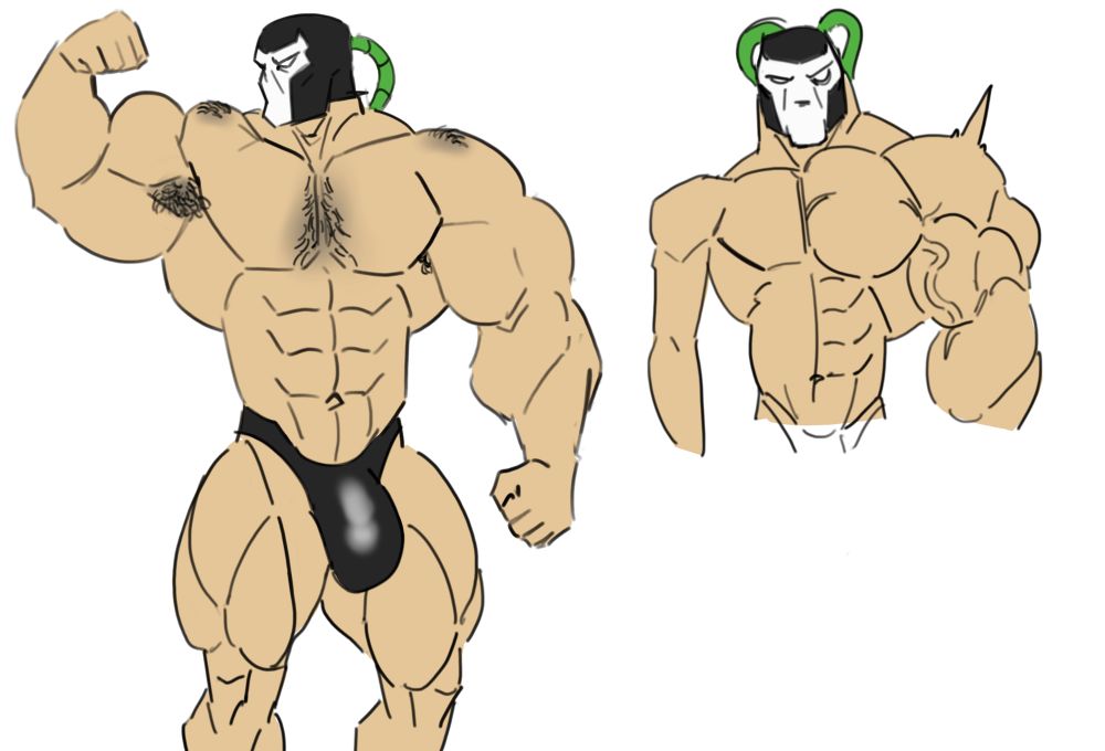 Two different panels of bane, one mid growth 
