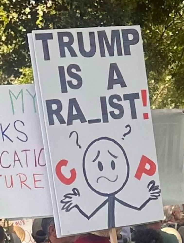 TRUMP IS A 
R A__IST!
C or P??
