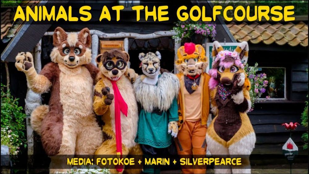 Animals at the golfcourse #fursuit