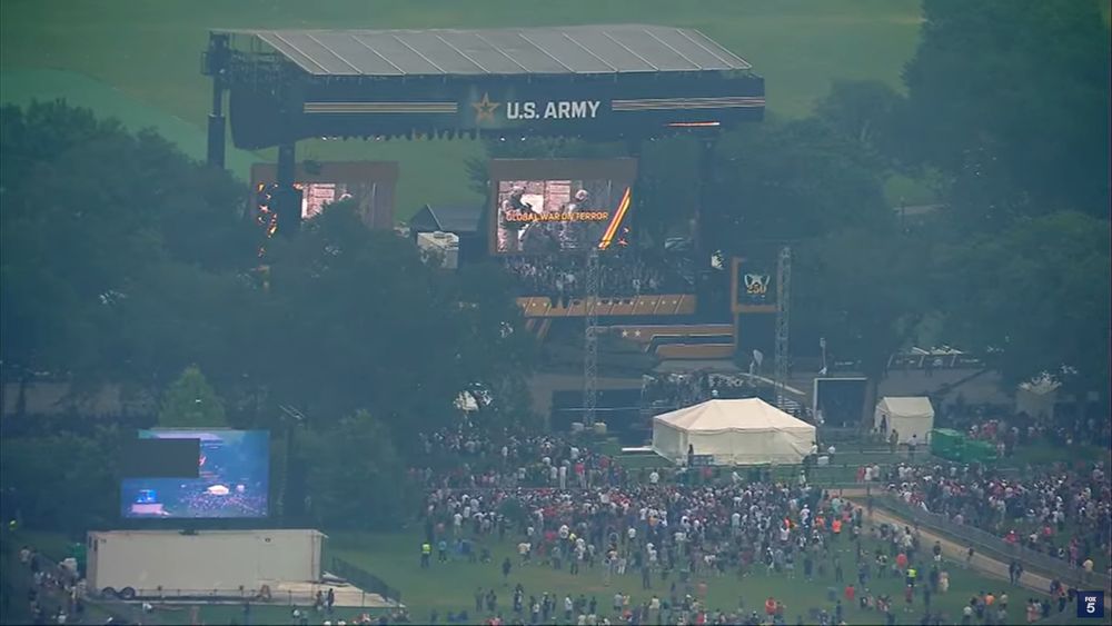 sparse crowds at the us army birthday thing