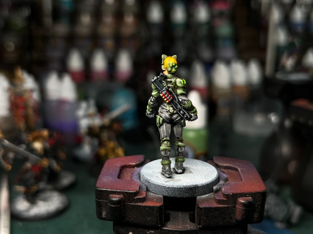 Danger Gal Lynx miniature. Rear view. 