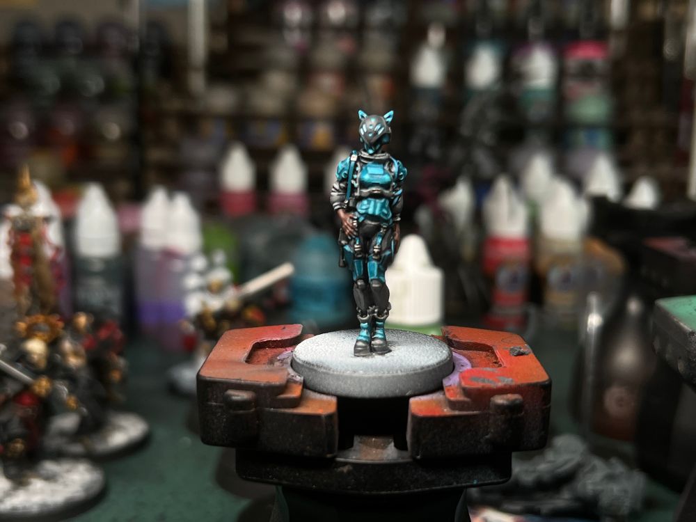Pantera mini from Cyberpunk Red: Combat Zone. Front view. 