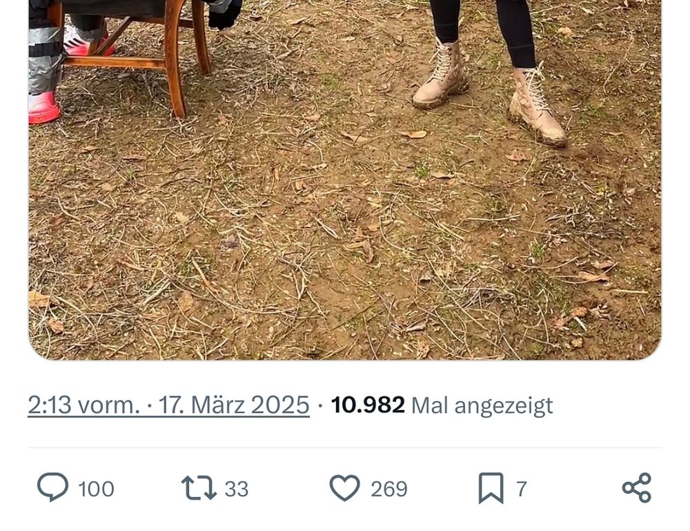 Unterer Teil des erwähnten Post. Mit Zeitangabe, Anzahl der Abzeigen und so weiter 