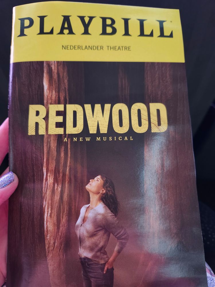 Playbill for REDWOOD at the Nederlander.