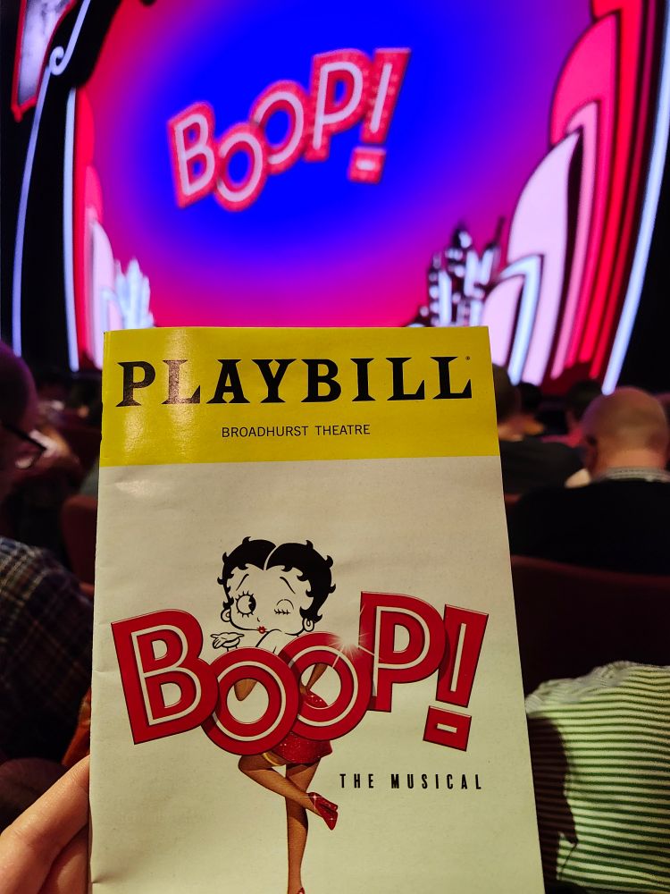 Playbill for BOOP! THE MUSICAL.