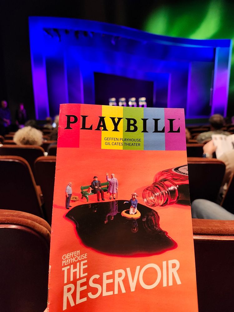 Playbill for THE RESERVOIR at Geffen Playhouse.