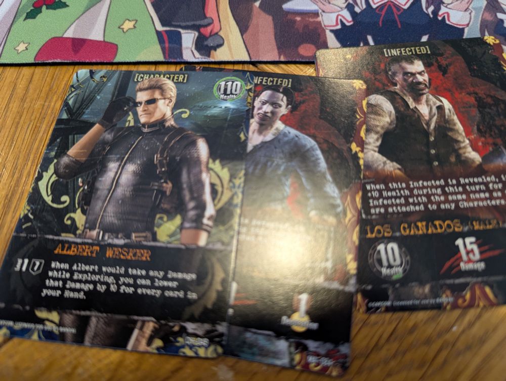 Card from a Resident Evil card game. 