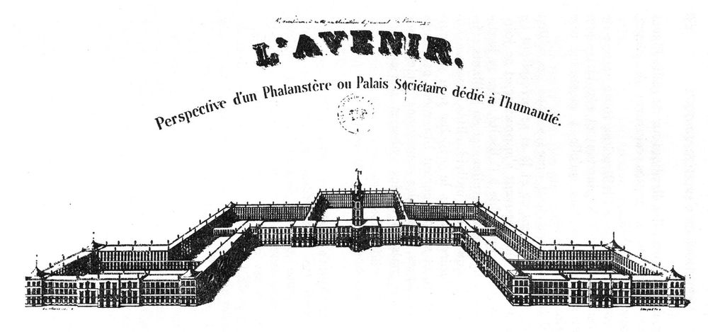 A perspective view of Fourier's Phalanstère