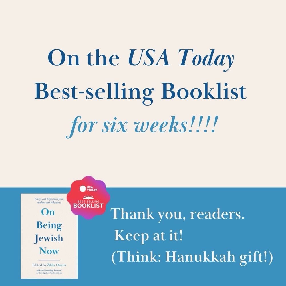 On Being Jewish Now is a USA Today bestseller for six weeks!