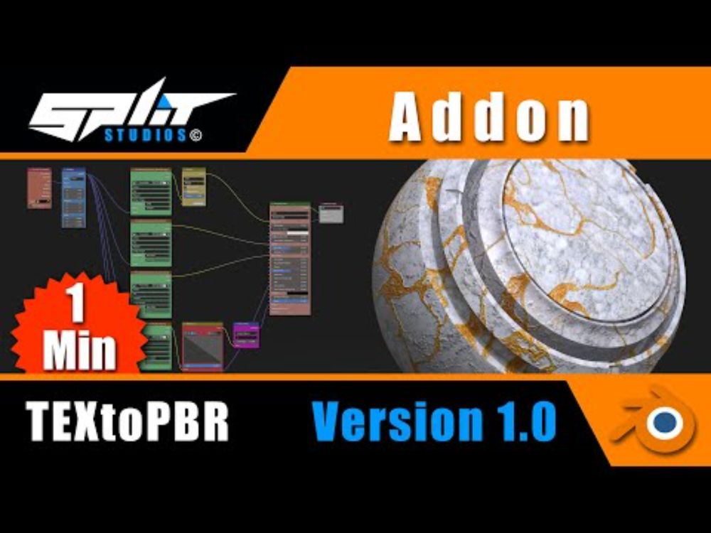 TEXtoPBR / Textures to PBR in blender in 1 Click !!!