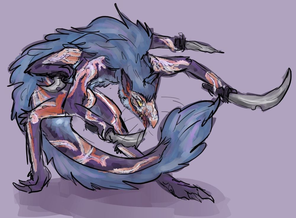 GraGoh, who becomes skekGra and urGoh. He's quad-wielding! 