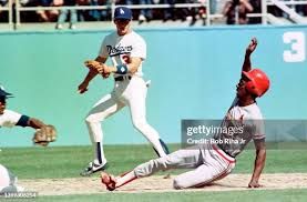 Willie McGee sliding 