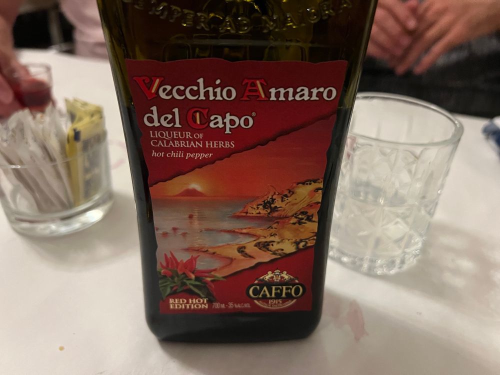 An Amaro bottle 