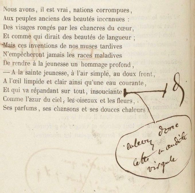 “Enlevez donc cette maudite virgule.”