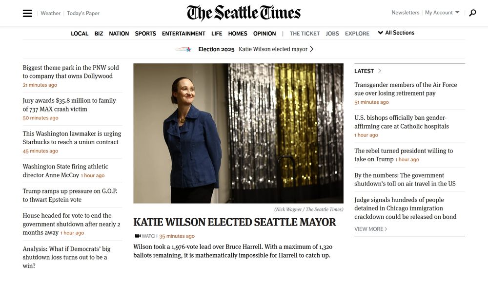 Seattle Times screenshot