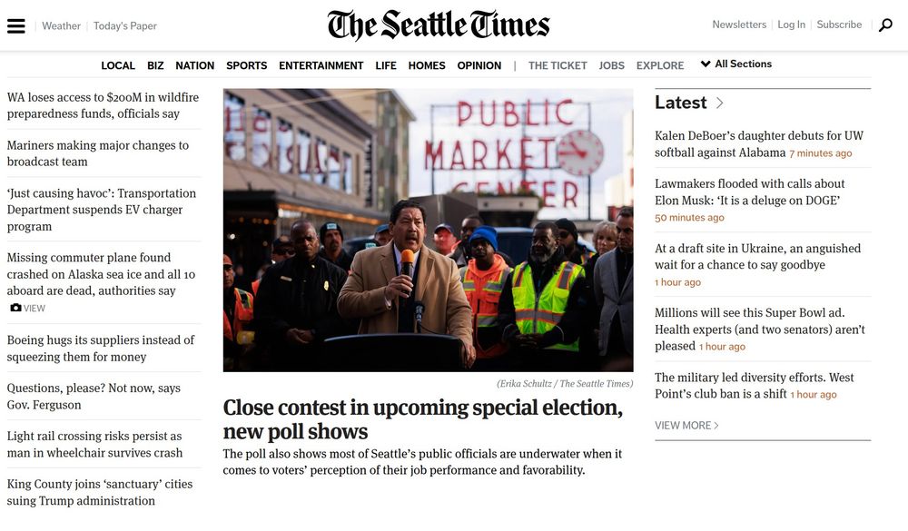 Screenshot of seattletimes.com