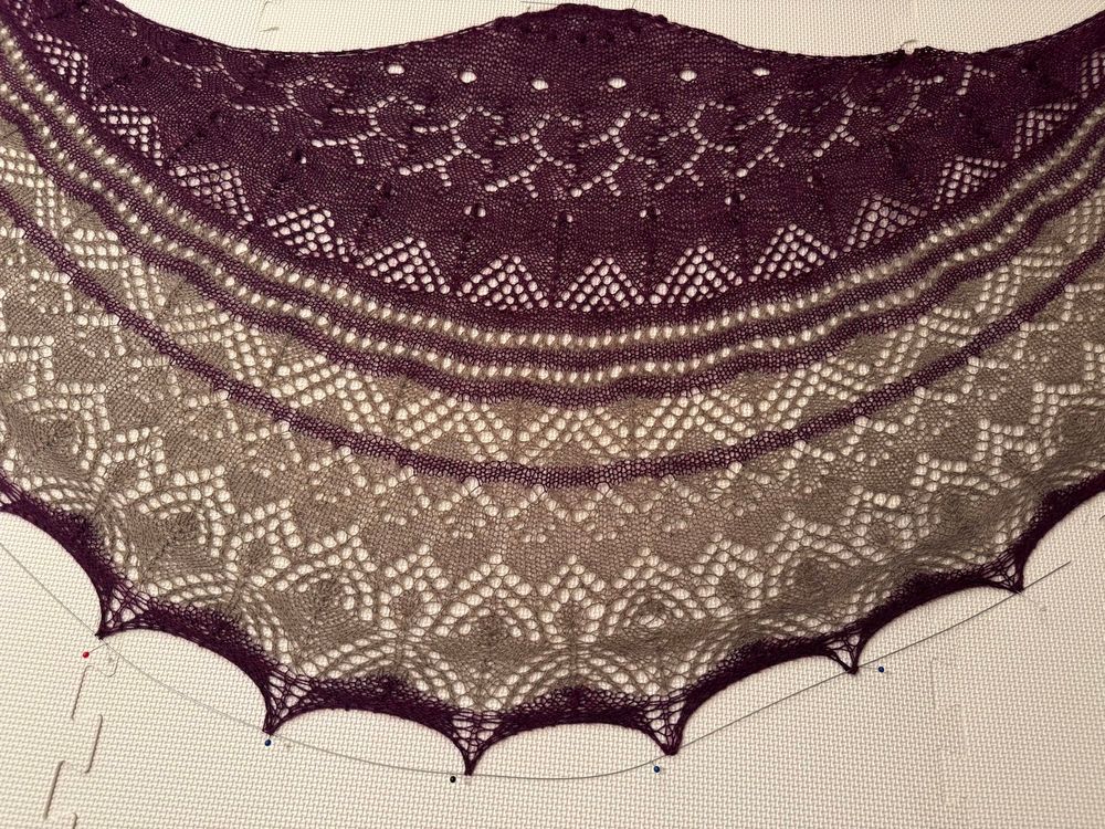Way Leads On To Way crescent shawl