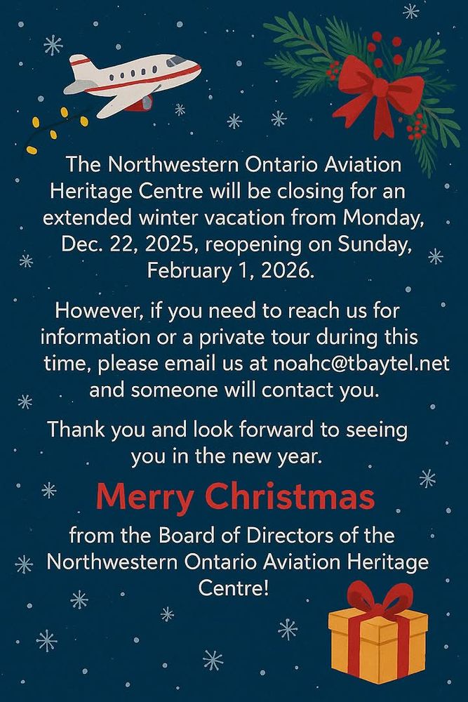 Christmas wishes and vacation closure poster. 