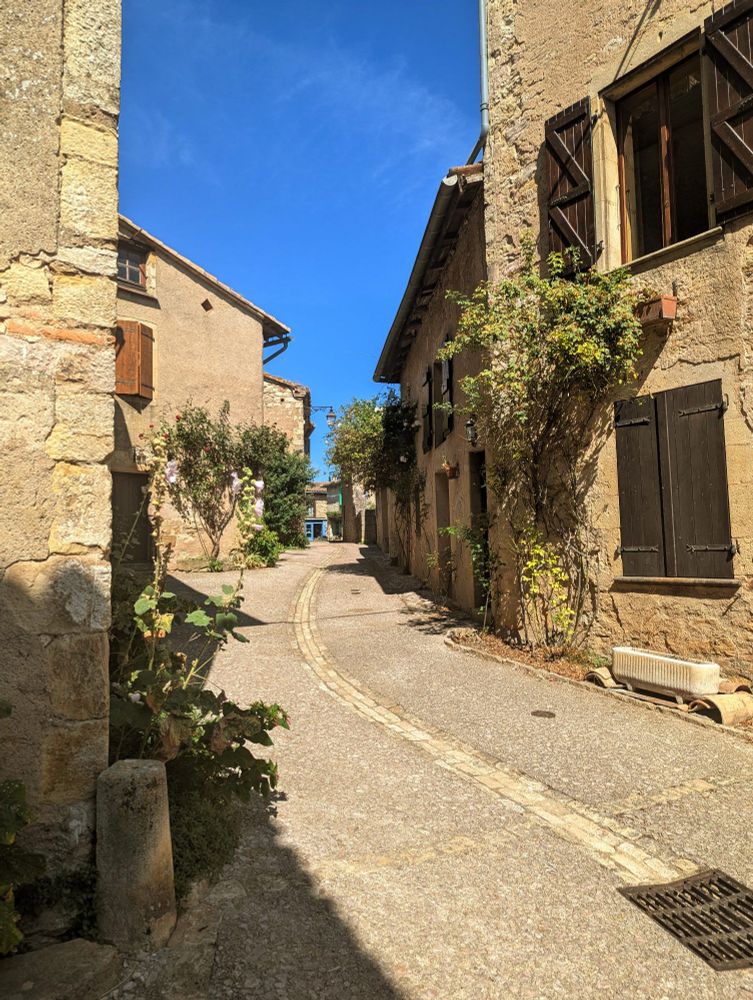 Small path in an old french city 