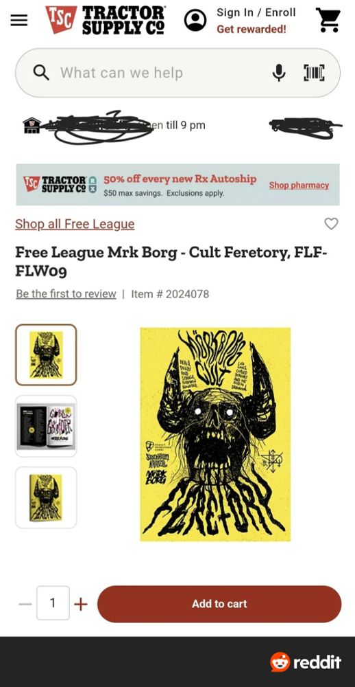 Mörk Börg: Freretory for sale at Tractor Supply Co website. The watermark indicates that Dan stole this from a Reddit post. Hes too lazy to crop it out. 