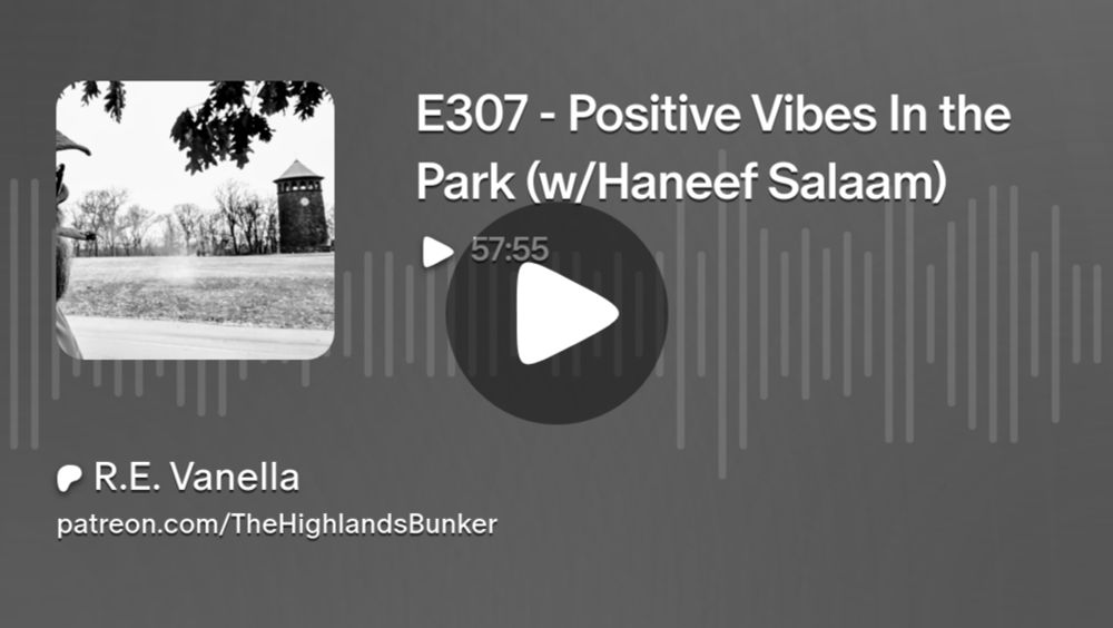 E307 - Positive Vibes In the Park (w/Haneef Salaam) | R.E. Vanella