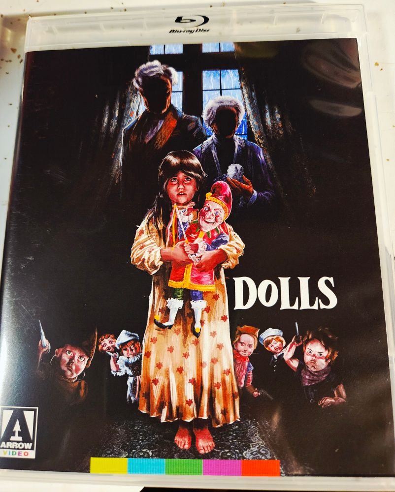 Blu ray of the 1986 movie Dolls 