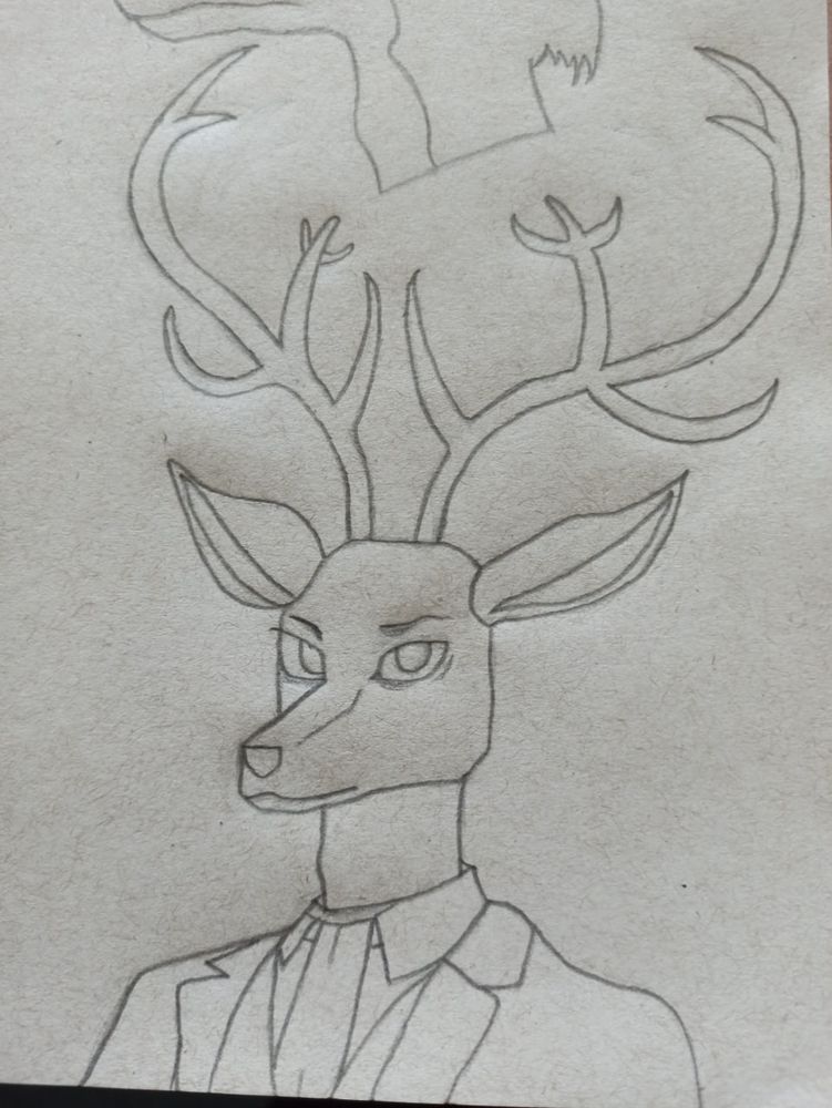 Another sketch of Louis, this one looking deep into your soul.