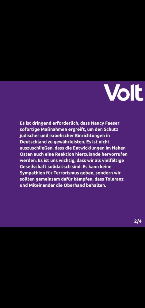 Stellungnahme von Volt zum Angriff der Hamas