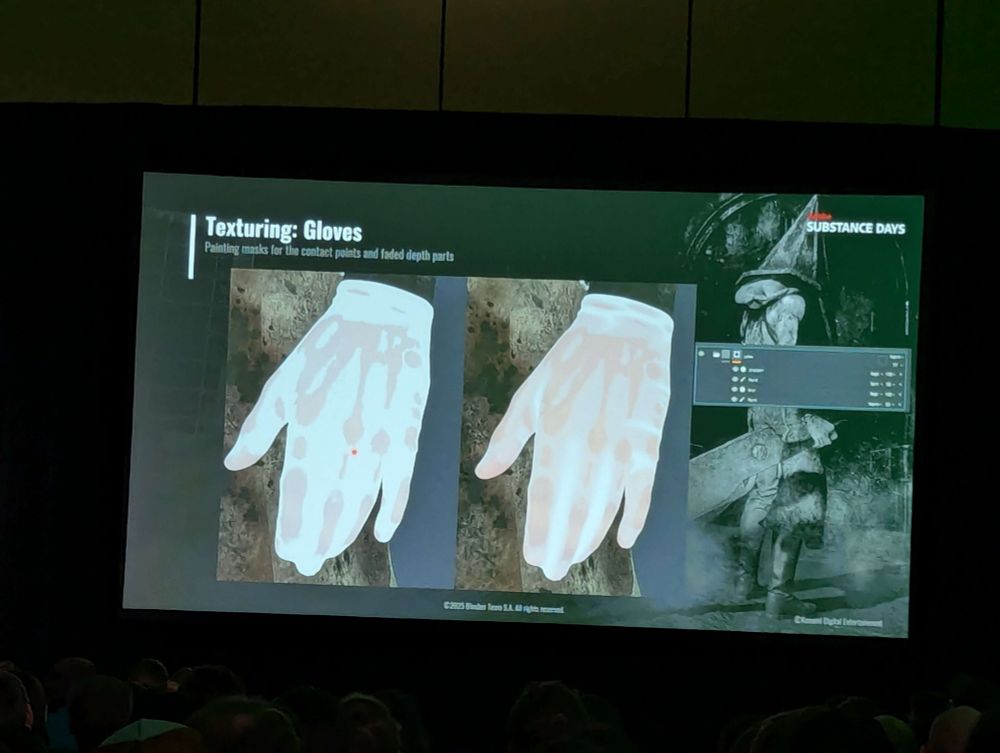 Photo of 3D gloves being textured