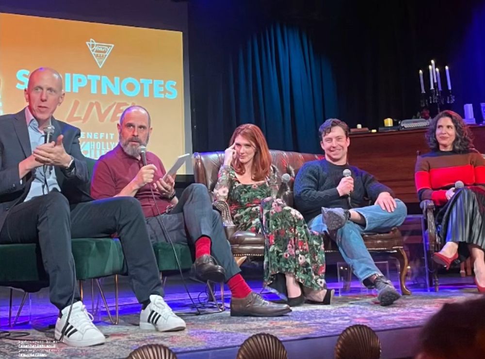 John, Craig, Stephanie, Brian and Jac seated on stage