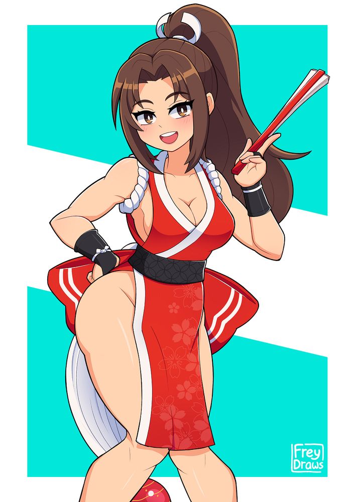 Mai Shiranui, from Fatal Fury and King of Fighters fame