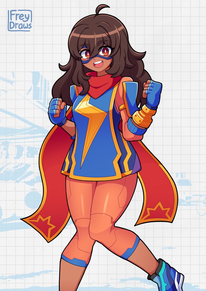 Fanart of Ms. Marvel, as depicted in Marvel Tokon: Fighting Souls