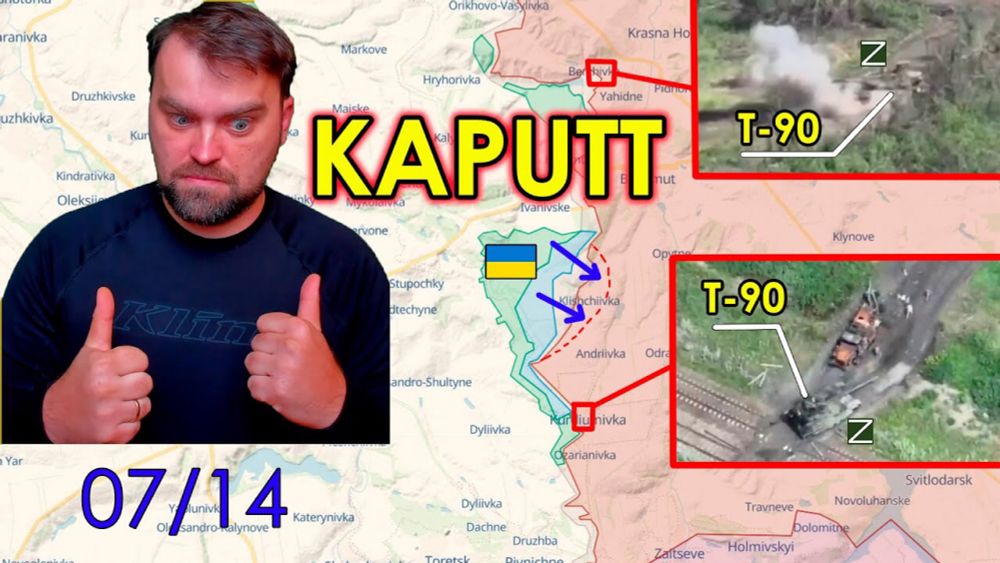 Update from Ukraine | Ukraine goes to Klishchiivka | Two T-90 ruzzian tanks Kaputt