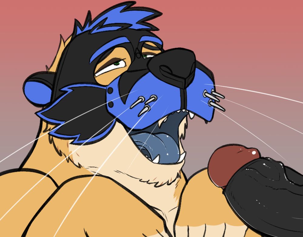 the same pic from the quote but with no cum and the pup hood has whiskers now #WerewhiskyArt