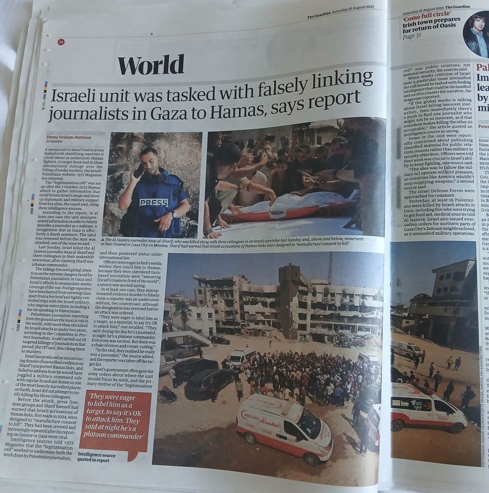 Israeli unit tasked with smearing Palestinian journalists as Hamas.