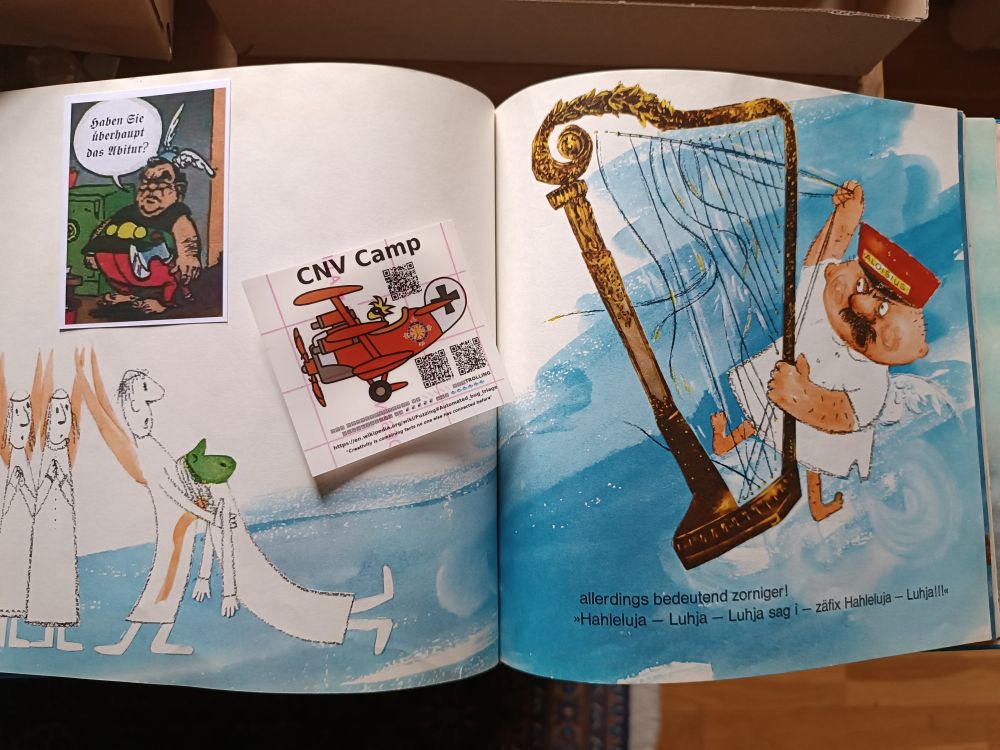 Und er setzte sich wieder auf seine Wolke
und begann erneut zu frohlocken;
allerdings bedeutend zorniger!